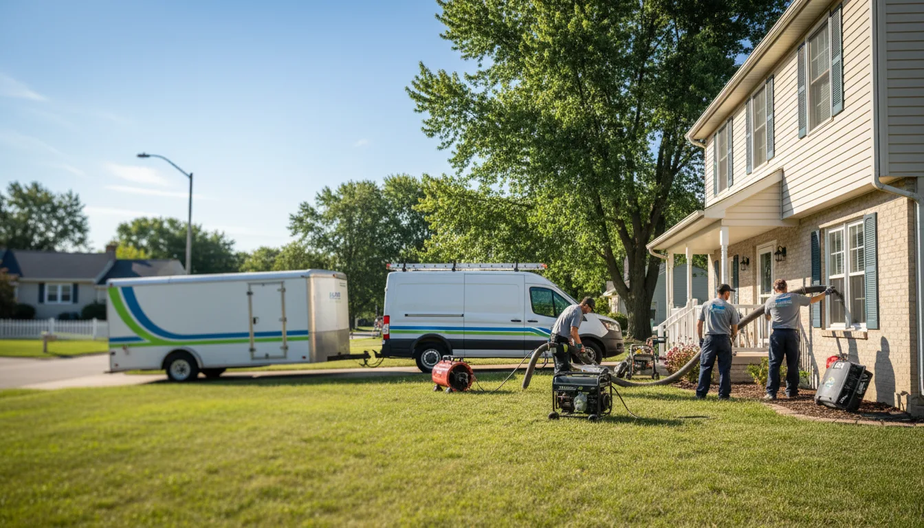 Flooded Basement Restoration And Cleanup With Repair in Lebanon, OH near me